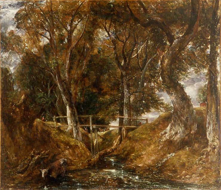 Constable, dell at helmingham park, landscape painting